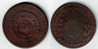 Brasilien 40 Reis (auf 80 Reis) brazil, 40 Reis on 80 Reis, Pedro I. -