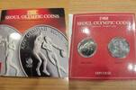 Süd-Korea 1000 + 2000 Won south korea, 1000 + 2000 won, olympics seoul 1988 - handball + boxing -