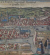 Königsberg/Ostpreußen/Kaliningrad um 1580 Kolorierter Kupferstich aus Braun-Hogenberg/"Die fürstliche Hauptt Statt ... 3