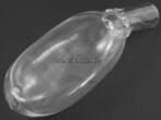 Preussen 19. Jhdt. Gebrauchsglas / Bettflasche / Urinflasche / Harnflasche / mundgeblasen 2-3