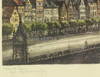 Köln O.J. Original Farbradierung von Willi Scholz 2
