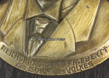 Deutsches Reich O.J. Relief / Bildnis / Portrait / Reichspräsident Fr. Ebert / Ein Sohn des Volkes 2-3