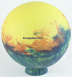 Frankreich O.J. Lampe / Tischlampe / Jugendstil / Glas signiert: Verre d art de France 2