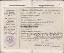 Deutsches Reich 1897-1917 Militärpass / Soldbuch / Führungszeugnis von Heinrich Wallbaum 2-3