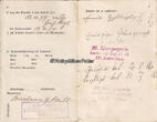 Deutsches Reich 1897-1917 Militärpass / Soldbuch / Führungszeugnis von Heinrich Wallbaum 2-3