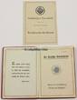 Drittes Reich 1934-1943 4 Dokumente von Margret Kruse / Mitgliedsbuch: Die Deutsche Arbeitsfront / ... 2-3