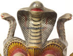 Sri Lanka / Ceylon 1900-1930 Teufels-Maske / Garra Yakka / Haupt-Maske 2-3