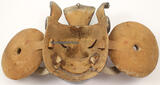Sri Lanka / Ceylon 1900-1930 Teufels-Maske / Garra Yakka / Haupt-Maske 2-3
