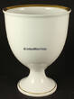Berlin 1993 - 1999 KPM / Königliche Porzellan - Manufaktur / Vase, Pokal mit Blumenmalerei und .... 1-2
