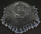 Deutsches Reich um 1920 Pressglasschale mit blauem Rand 1-2