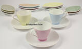 Bundesrepublik Deutschland 50er - 60er Jahre Porzellan Mokka-Espresso Service / Rosenthal Bettina Pastell / Nr. 3256 1-2
