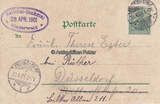 Rüdesheim am Rhein 1901 Ansichtskarte / Litho / Das Niederwald - Denkmal / Gruss vom Nationaldenkmal 2