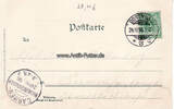 1898 Litho/Gruss aus dem Gasthof zur Deutschen Flotte. Dortmund / Mühle. / Hafenamt. / . . . 2