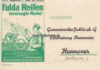 Hannover Ansichtskarte/Postkarte/Fulda Reifen bevorzugte Marke!/Gummiwerke Fulda A.-G. .. -