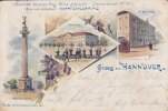 Hannover Litho/Ansichtskarte/I.Bataillon,Füselier-Reg.Prinz Albrecht (Hannoversch.No.73) -