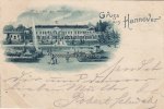 Hannover Litho/Ansichtskarte/Gruss aus Hannover/Schloss Herrenhausen -