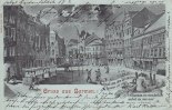 Barmen Litho/Ansichtskarte/Gruss aus Barmen./Grad aus dem Wirtshaus komme ich raus ... -