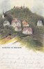 Lindenfels Künstlerkarte/Lindenfels im Odenwald./Signiert R. Nick 1902. -