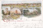 Melle/Waldmeister/Dietrichsburg Ansichtskarte/Postkarte/Litho/Gruss vom Waldmeister!/Dietrichsburg./Otto's ... -