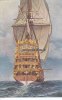 Deutsches Reich Ansichtskarte/Postkarte/Künstlerkarte/signiert Chr.Rave./"Marine-Galerie"/Nr.68. -