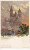 Worms Ansichtskarte/Künstler-Postkarte/Litho/signiert P. Schmahl/Dom in Worms/... -