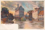 Bamberg Ansichtskarte/Künstler-Postkarte/signiert K. Mutter/Bamberg/Rathaus -