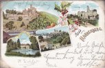 Burg Hardenberg/Nörten-Hardenberg Ansichtskarte/Postkarte/Gruss vom Hardenberg./Schloss./Gasthaus./Inneres. -
