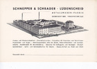 Lüdenscheid Visitenkarte/Schnepper & Schrader Lüdenscheid/Metallwaren-Fabrik/gegründet 1888 -