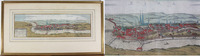 Eger/Cheb/Tschechien/Böhmen Kolorierter Kupferstich, EGRA, aus Braun-Hogenberg, "Civitates Orbis Terrarum".. -