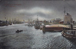 Nordseebad/Cuxhaven Ansichtskarte/Postkarte/Nordseebad Cuxhaven/Alter Hafen/Die "Alte Liebe". -