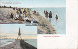 Nordseebad/Cuxhaven Ansichtskarte/Postkarte/Nordseebad Cuxhaven./Strandleben u. Kugelbake -
