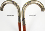 Deutsches Reich Spazierstock / Gehstock / Flanierstock / Jugendstil / Art nouveau / 800er Silber -