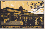 München Künstlerkarte No.38/Amtliche Ausstellungspostkarte / Ausstellung München 1908 -