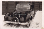 Deutsches Reich Fotokarte / Oldtimer mit Blechschaden -