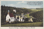 Neuhausen-Steinegg Ansichtskarte / Postkarte / Burgruine Steinegg u. Kapelle, mit Blick ins Würmtal -
