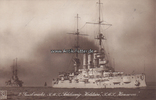 Deutsches Reich Ansichtskarte / Postkarte / 2. Geschwader S.M.S. Schleswig-Holstein, ... -