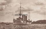 Deutsches Reich Ansichtskarte / Postkarte / S.M.S. Augsburg schoss den russischen Hafen Libau... -