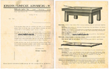 Arnsberg Billard / 2-seitiges Werbeblatt / Johann Hunecke / Modell 1934 Karambola -