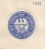 Züllichau/Sulechów/Polen O.J. Siegelmarke / Verschlussmarke / Der Königliche Landrat Züllichau 1-2