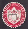 Preussen Siegelmarke / Verschlussmarke / Koenigl. Preuss. Kriegs-Ministerium -