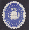 Bayern O.J. Siegelmarke / Verschlussmarke / K. B. Bekleidungsamt / II. Armee-Corps 2-3