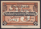 Liegnitz / Schlesien 25 Pfg. o.D. Stadt 1-2
