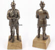 Drittes Reich Skulptur / Schütze / Schützenkönig mit Königskette und Orden -