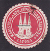 Hamburg-Altona Siegelmarke / Verschlussmarke / Magistrat Abth. Fürsorgeerziehung Altona -