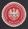 Österreich/München Siegelmarke / Verschlussmarke / Österreichisches Generalkonsulat München -
