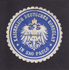 Sao Paulo/Brasilien O.J. Siegelmarke / Verschlussmarke / Kaiserlich Deutsches Konsulat in Sao Paulo 2-3