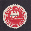 Preussen Siegelmarke / Verschlussmarke / Koeniglich Preussische General-Inspektion / ... -