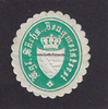 Sachsen Siegelmarke / Verschlussmarke / Kgl. Sächs. Zeugmeisterei -