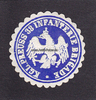 Preussen Siegelmarke / Verschlussmarke / Kgl. Preuss 38 Infanterie Brigade -
