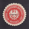 Bremen Siegelmarke / Verschlussmarke / Königl. Eisenbahn-Betriebs-Amt Bremen -
